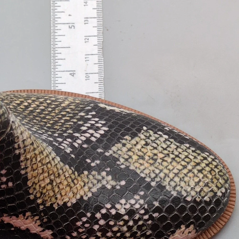 Madewell Boots Womens The Rosie Green 5.5 Leather Ankle Shoe Snake Print Zip New